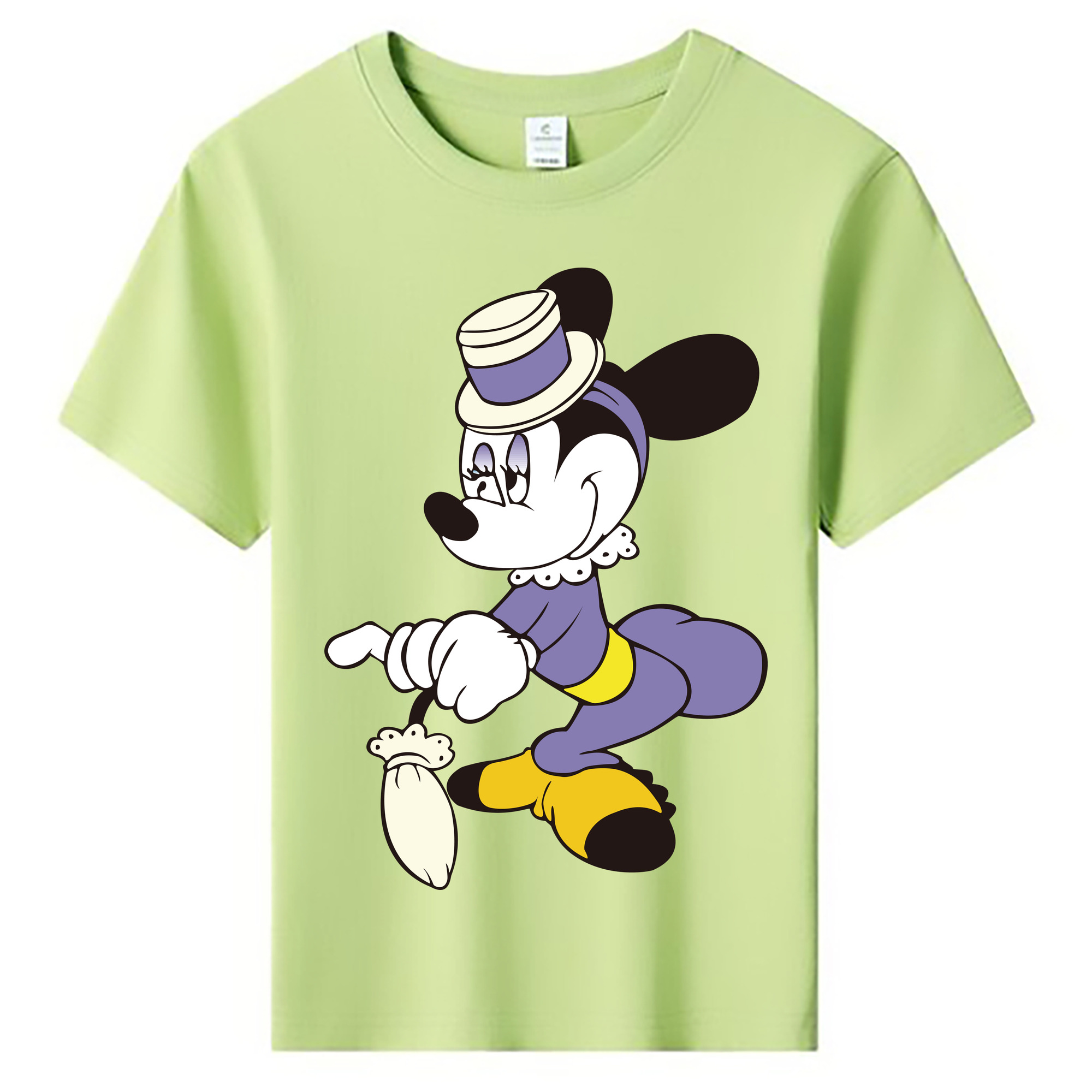 ミッキーマウス Mickey Mouse 綿100％キッズTシャツ（フロントプリント）